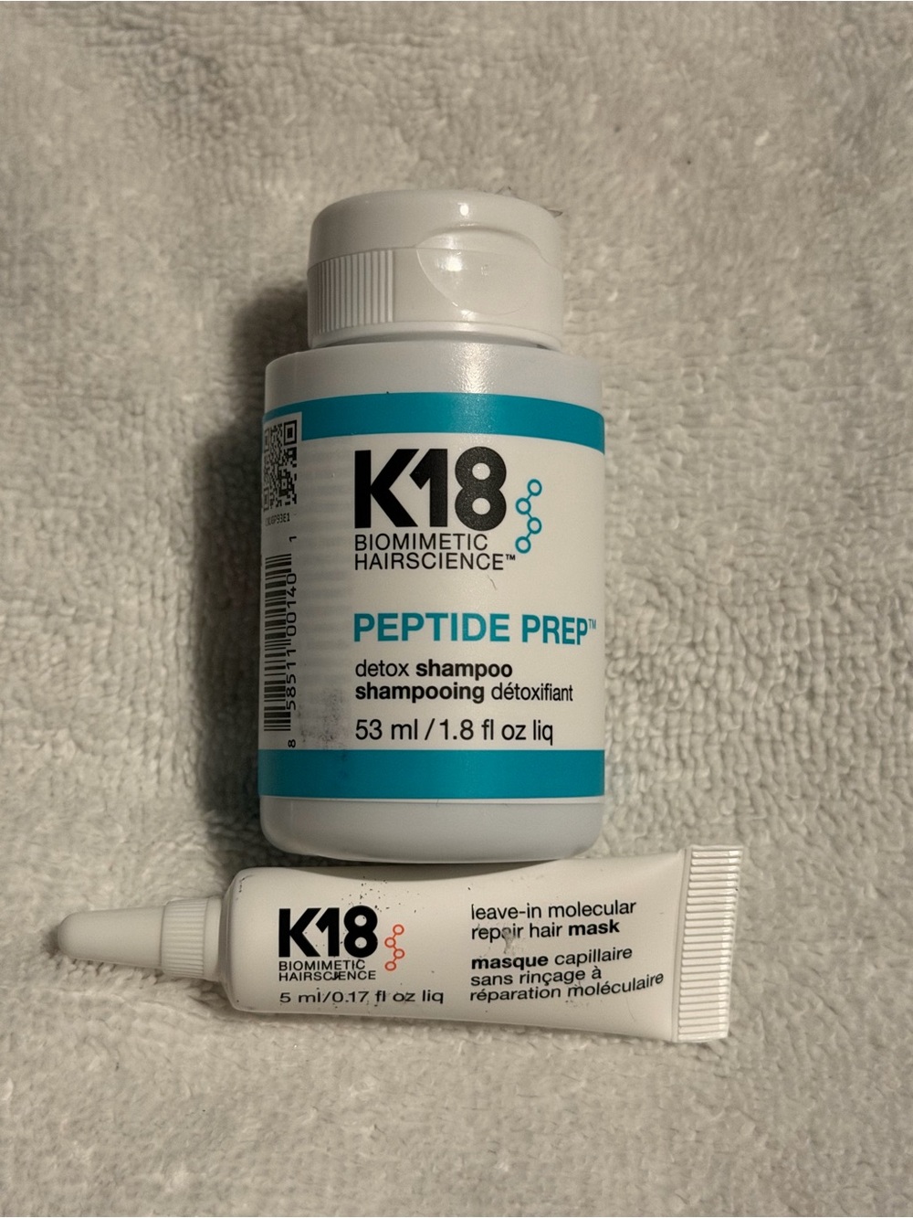 K18 Peptide Prep Detox Shampoo & Leave-In Repair Mask